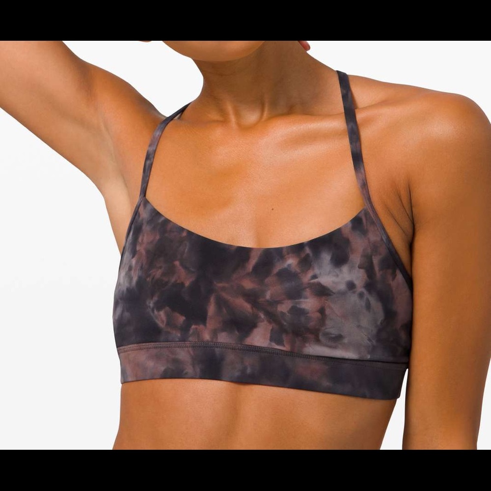 Lululemon NWT Flow Y Bra Nulu A-C cup Diamond Dye